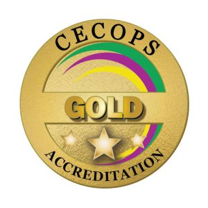 CECOPS gold accreditation badge